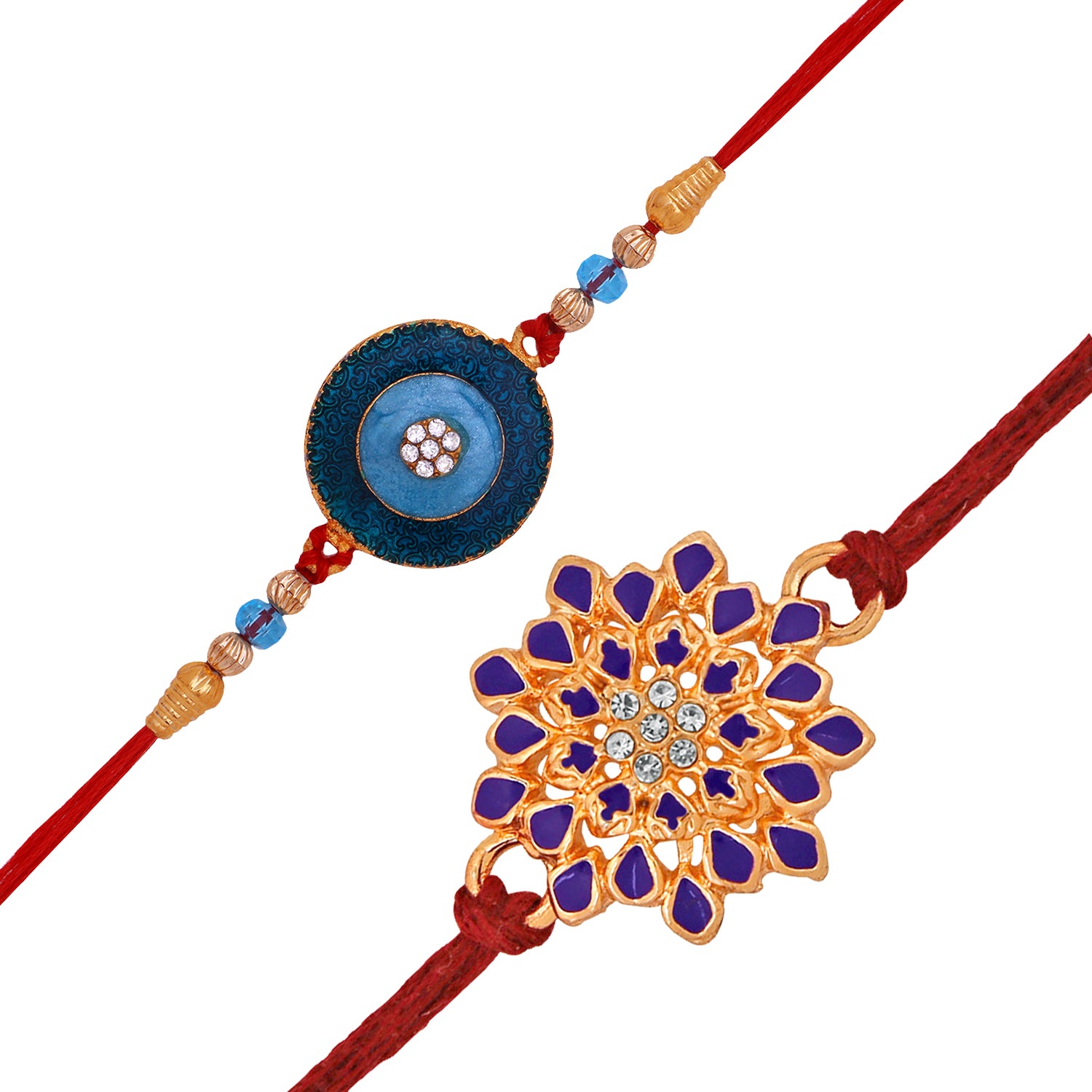 Combo of Leafy and Floral Rakhi