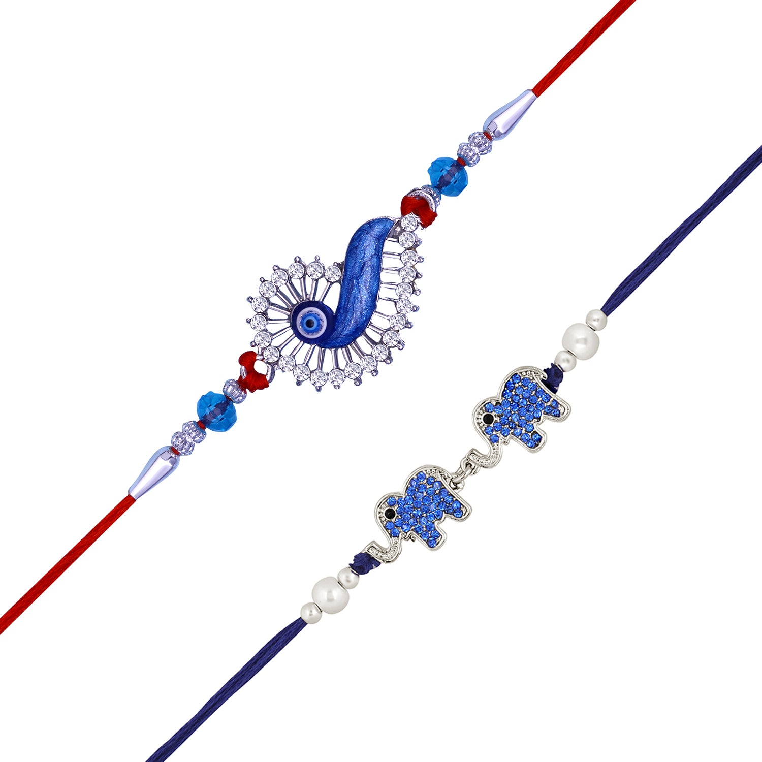 Combo of Designer and Evil Eye Rakhi