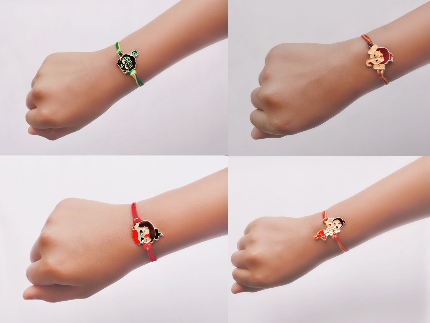 Combo of Bal Ganesh, Bal Krishna and Bal Hanuman Rakhi