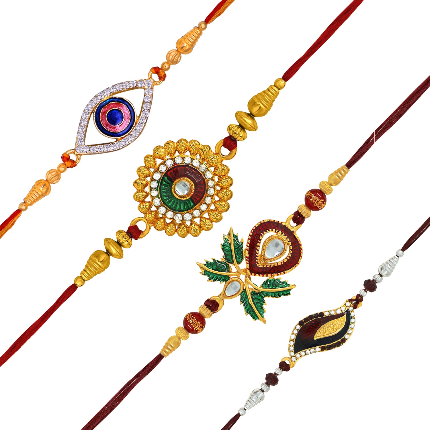 Combo of Classic Colorful Rakhi's