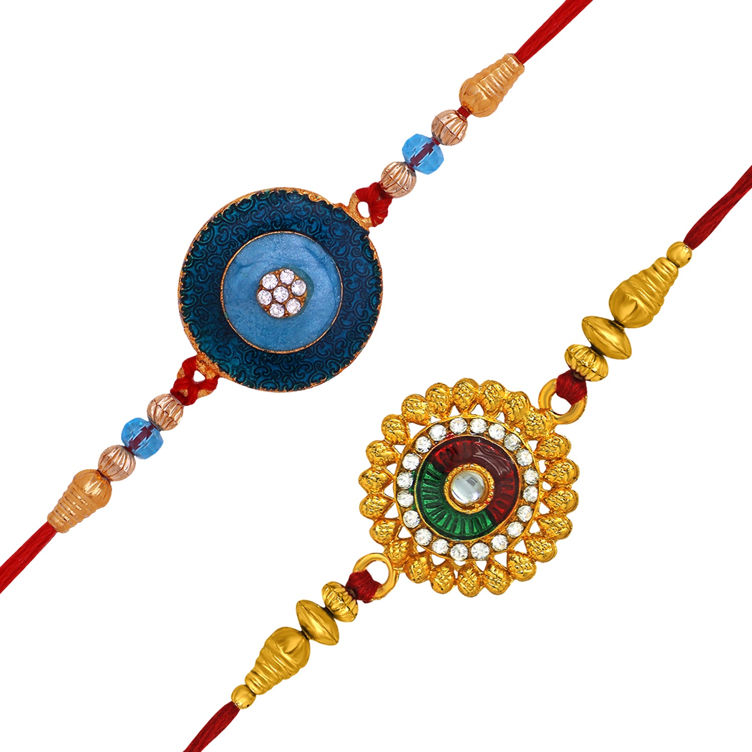 Combo of 2 Floral Rakhis