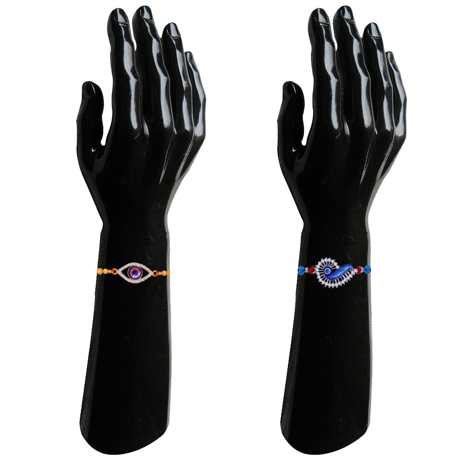 Combo of Evil Eye Rakhi's and Meena Work