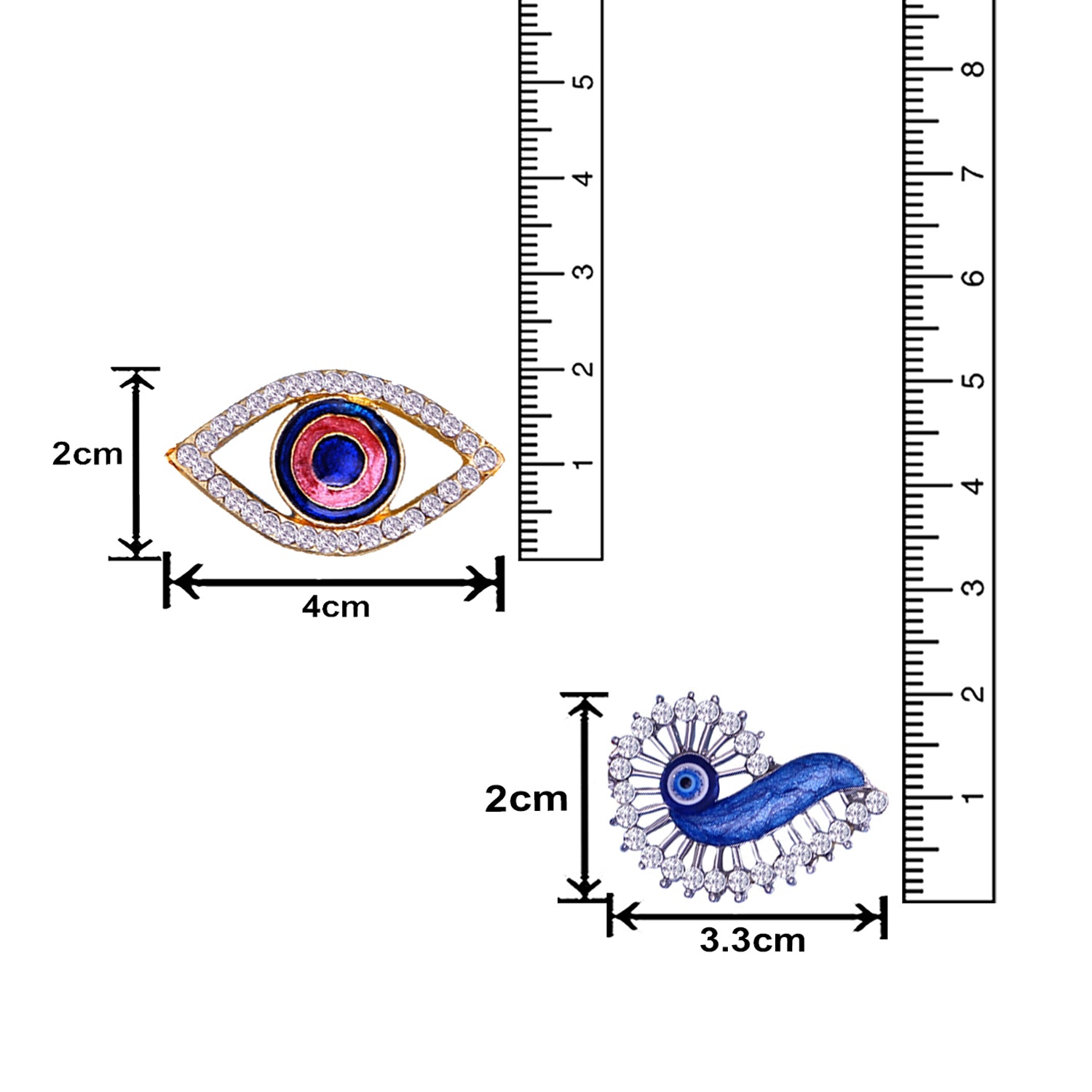 Combo of Evil Eye Rakhi's and Meena Work