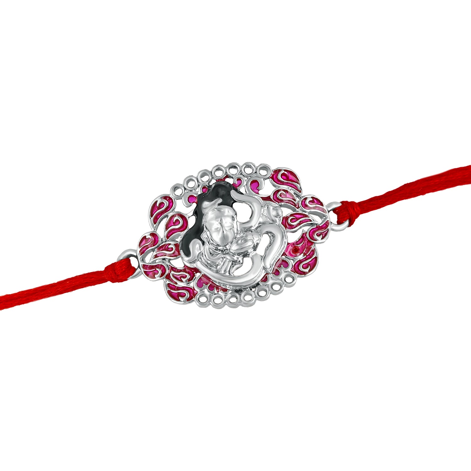 Combo of Shiva and Hanuman Rakhis with Meena Work