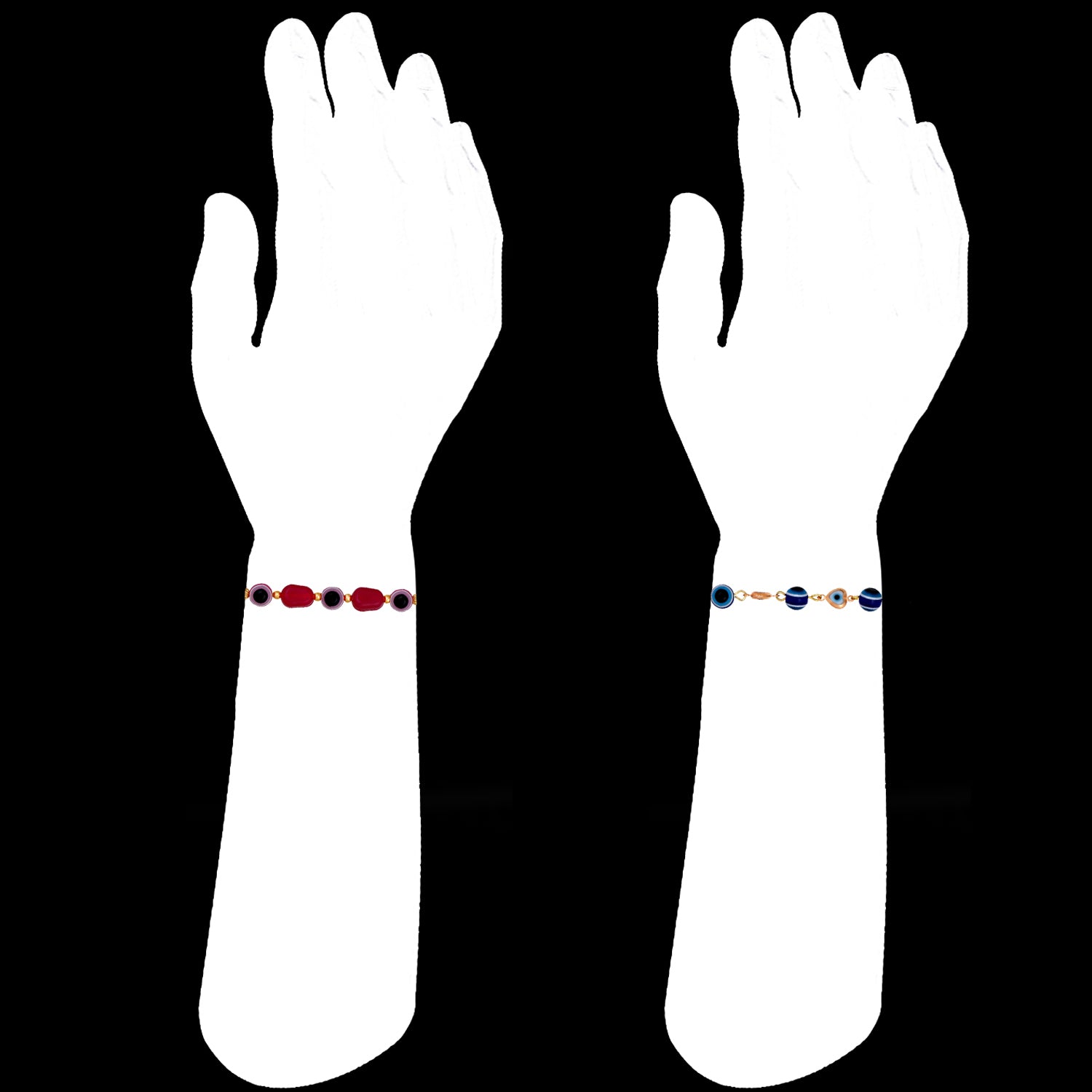 Combo of 2 Evil Eye Nazariya Rakhis