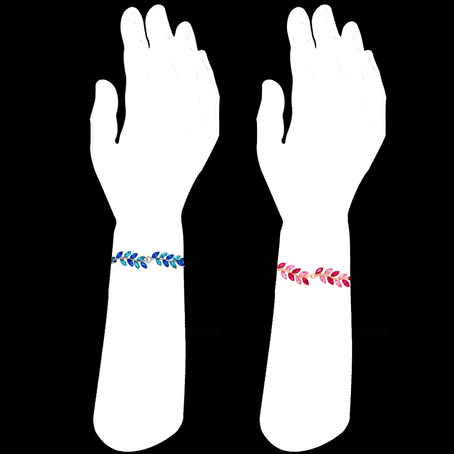 Combo of 2 Leaf Shaped Beautiful Rakhis