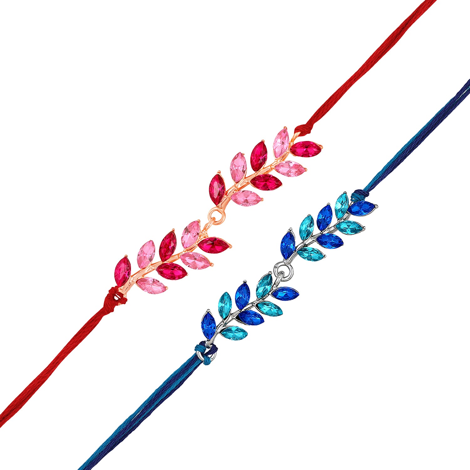 Combo of 2 Leaf Shaped Beautiful Rakhis