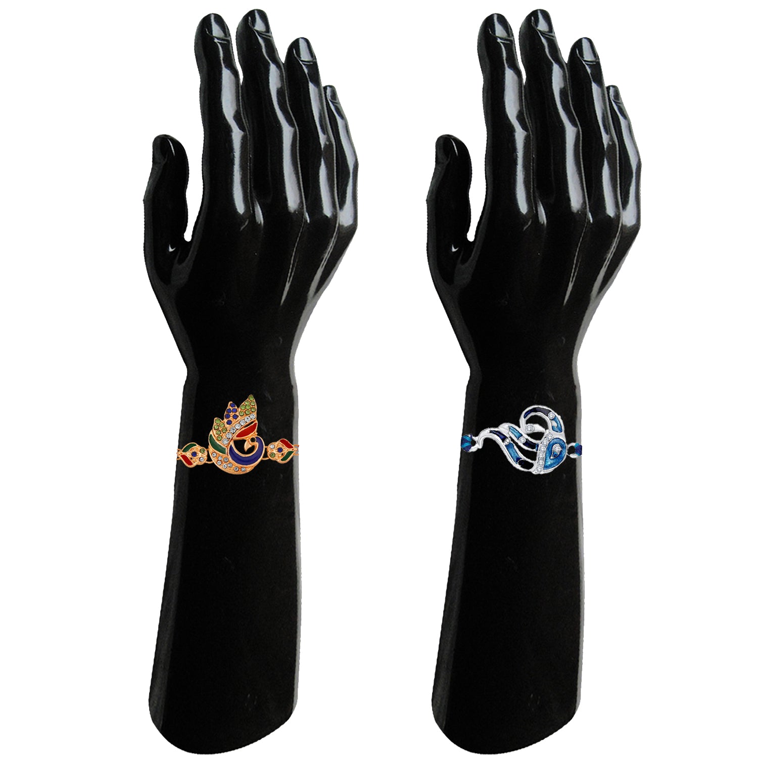 Combo of 2 Charming Peacock Shaped Rakhis