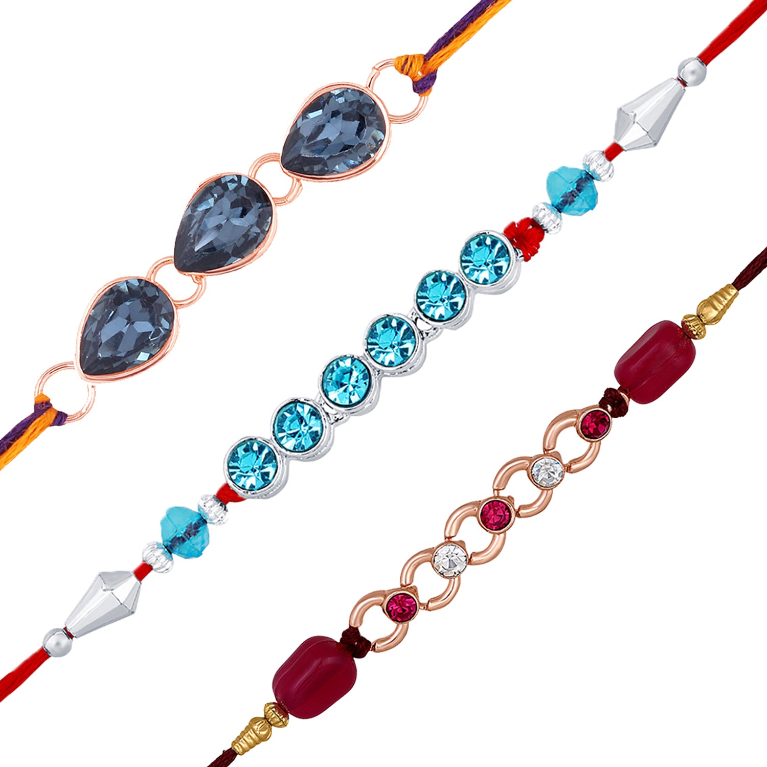 Combo of 3 Simple and Elegant Rakhis
