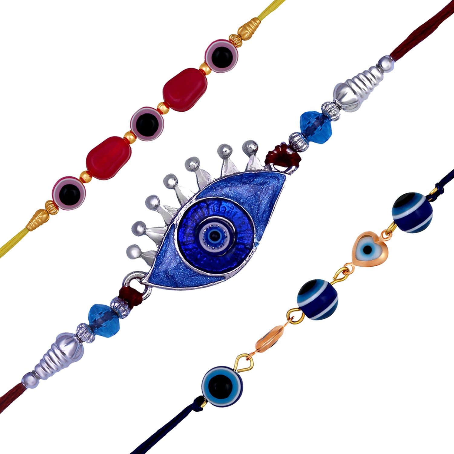 Combo of 3 Evil Eye Nazariya Rakhis