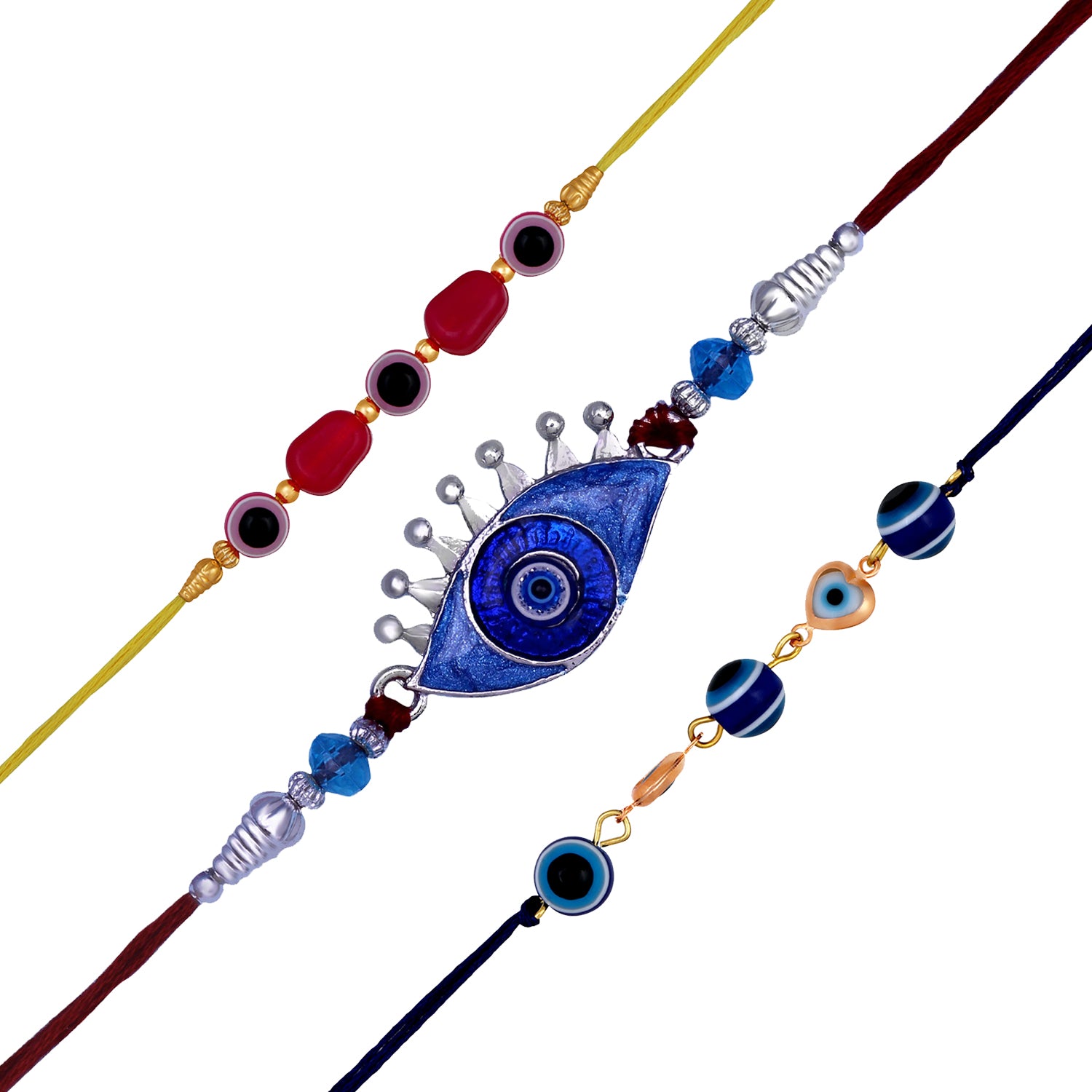 Combo of 3 Evil Eye Nazariya Rakhis