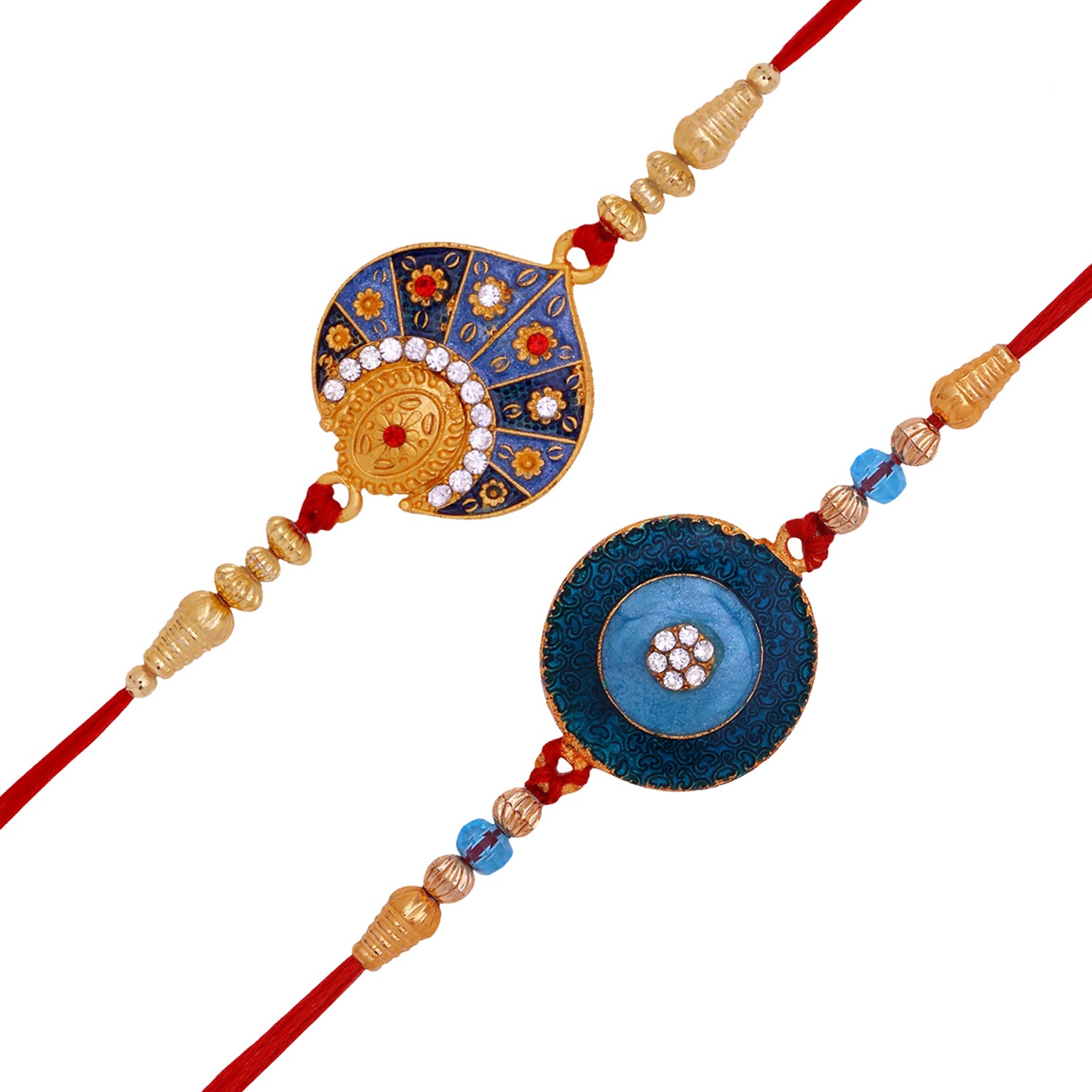 Combo of 2 Premium Meenakari Work Rakhi's