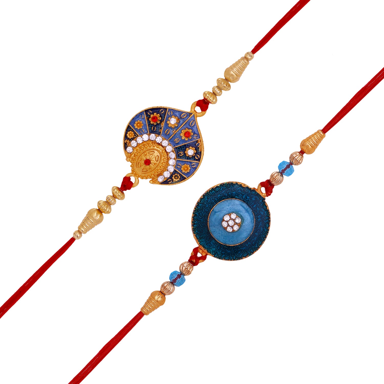 Combo of 2 Premium Meenakari Work Rakhi's