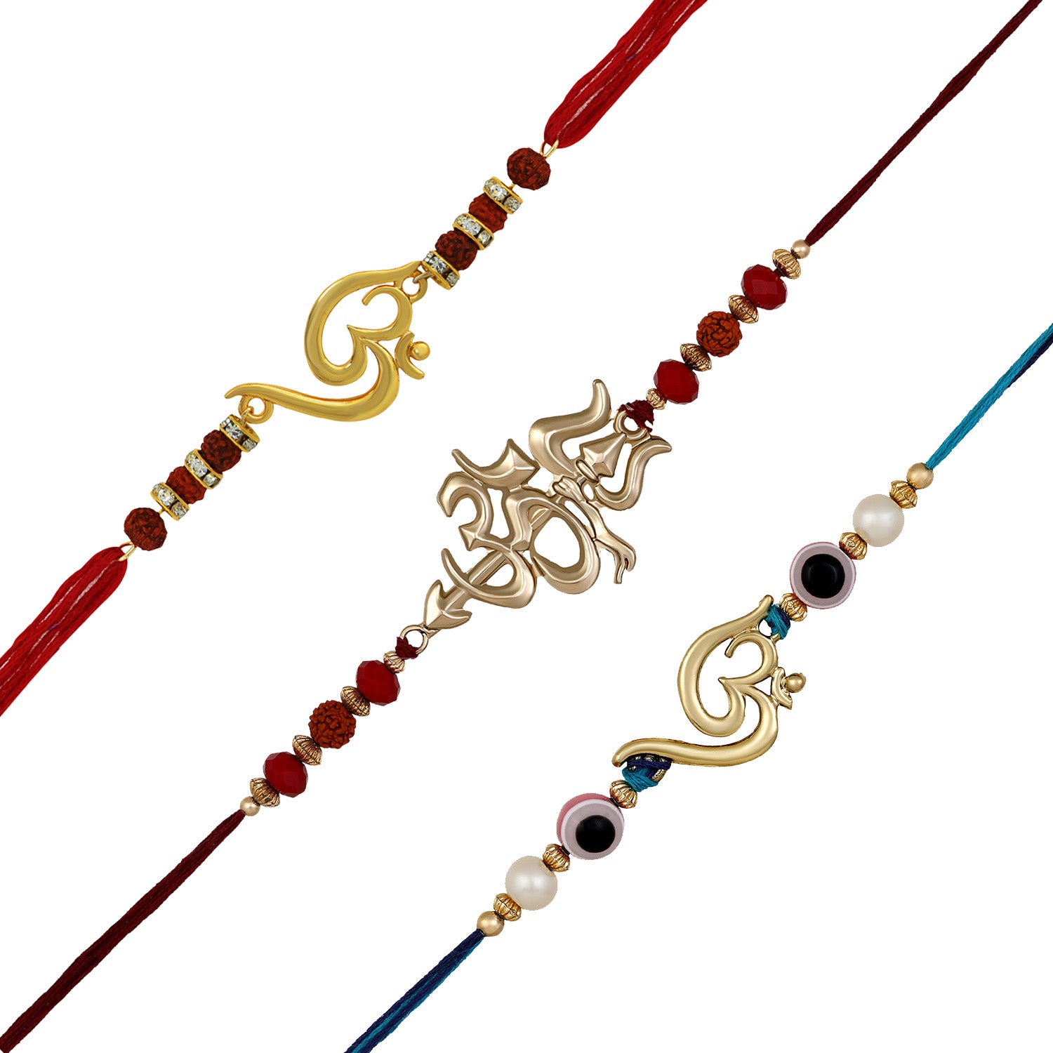 Combo of Evil Om and Trishul Rakhis