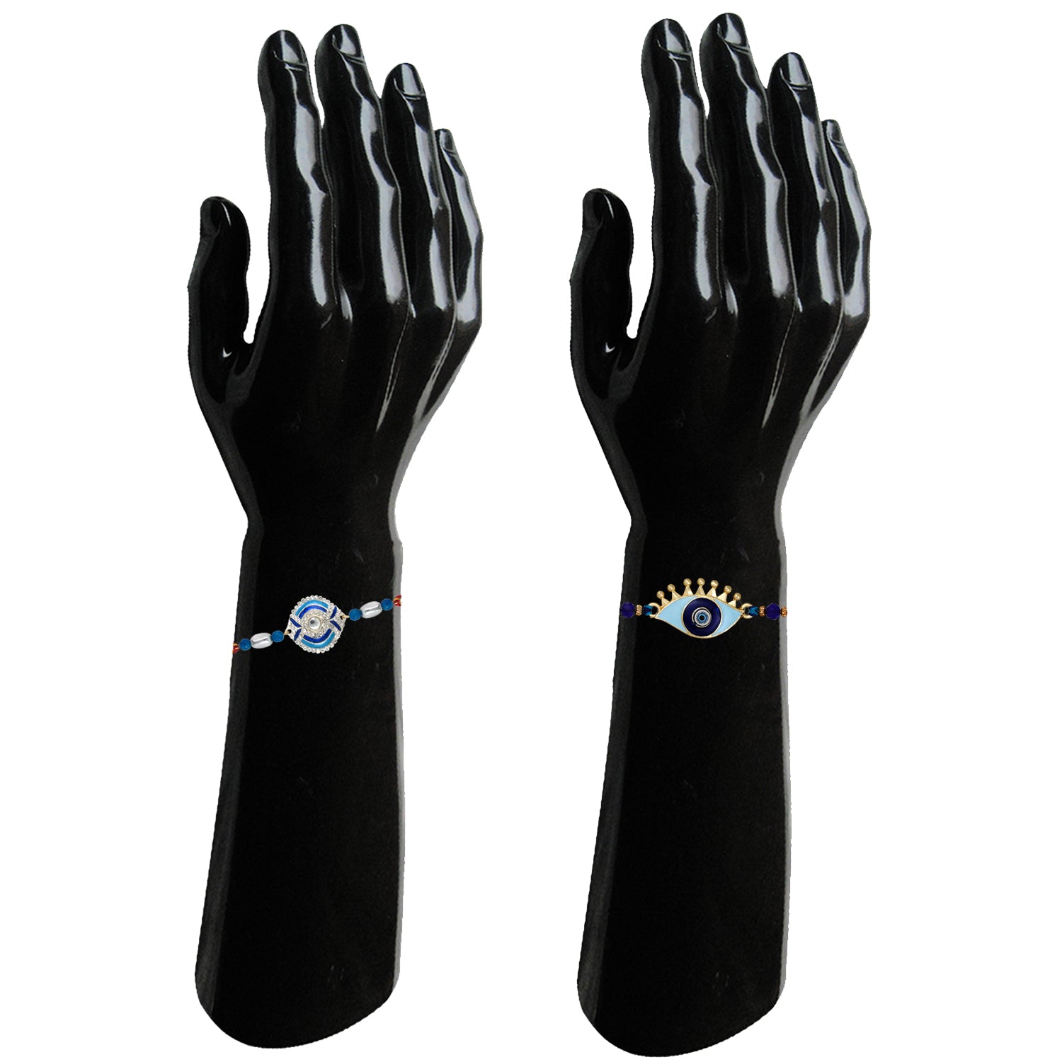 Combo of Evil Eye and Leafy Rakhis