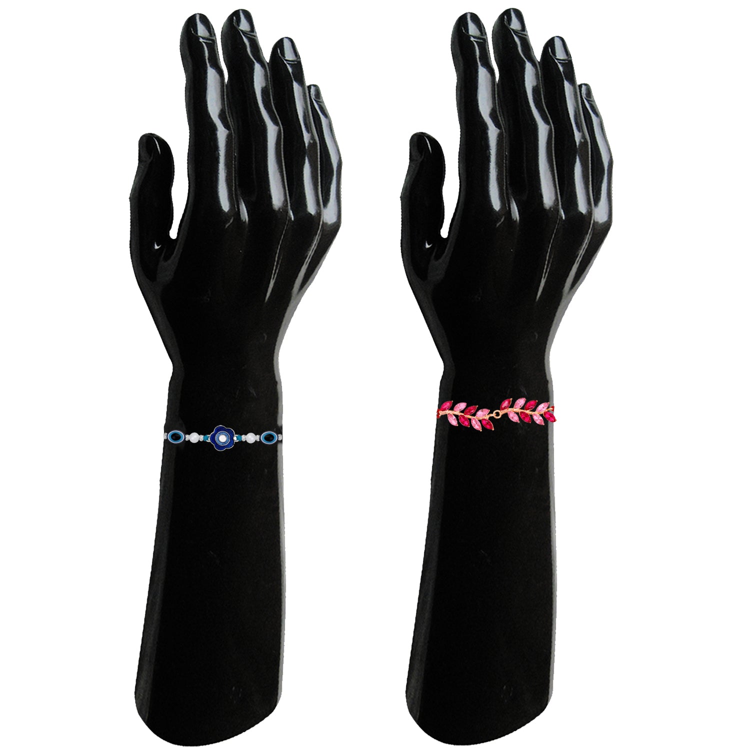 Combo of Evil Eye and Leafy Rakhis