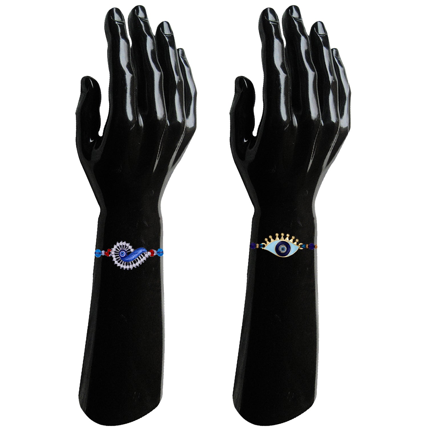 Combo of 4 Evil Eye Rakhi's with Meenakari Work