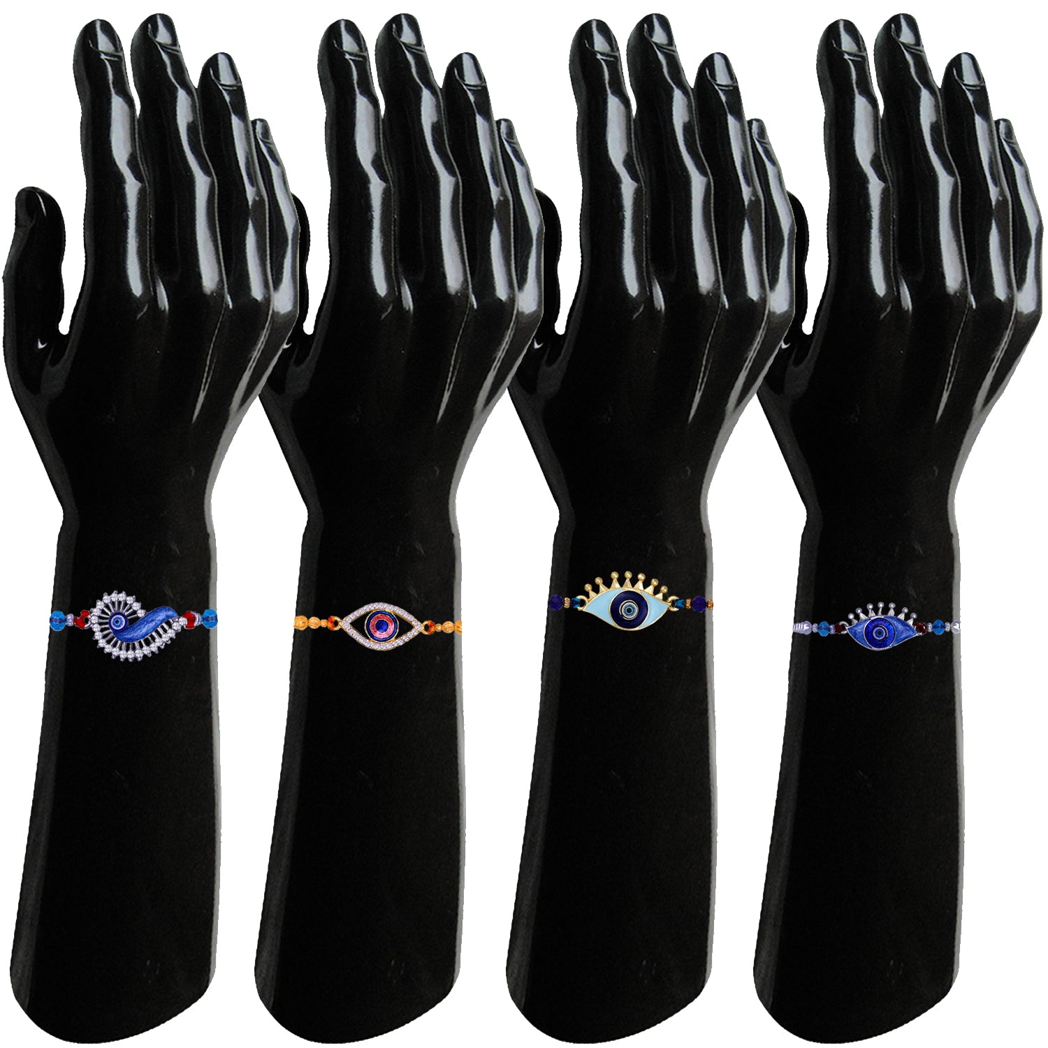 Combo of Meenakari Work 4 Evil Eye Rakhi's