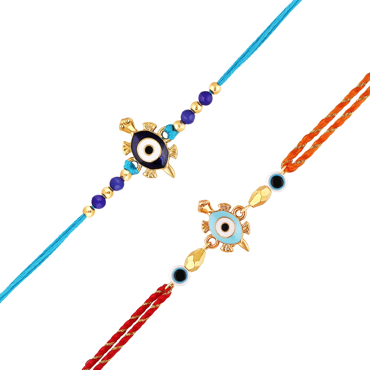 Combo of 2 Evil Eye and Tortise-Shaped Rakhis