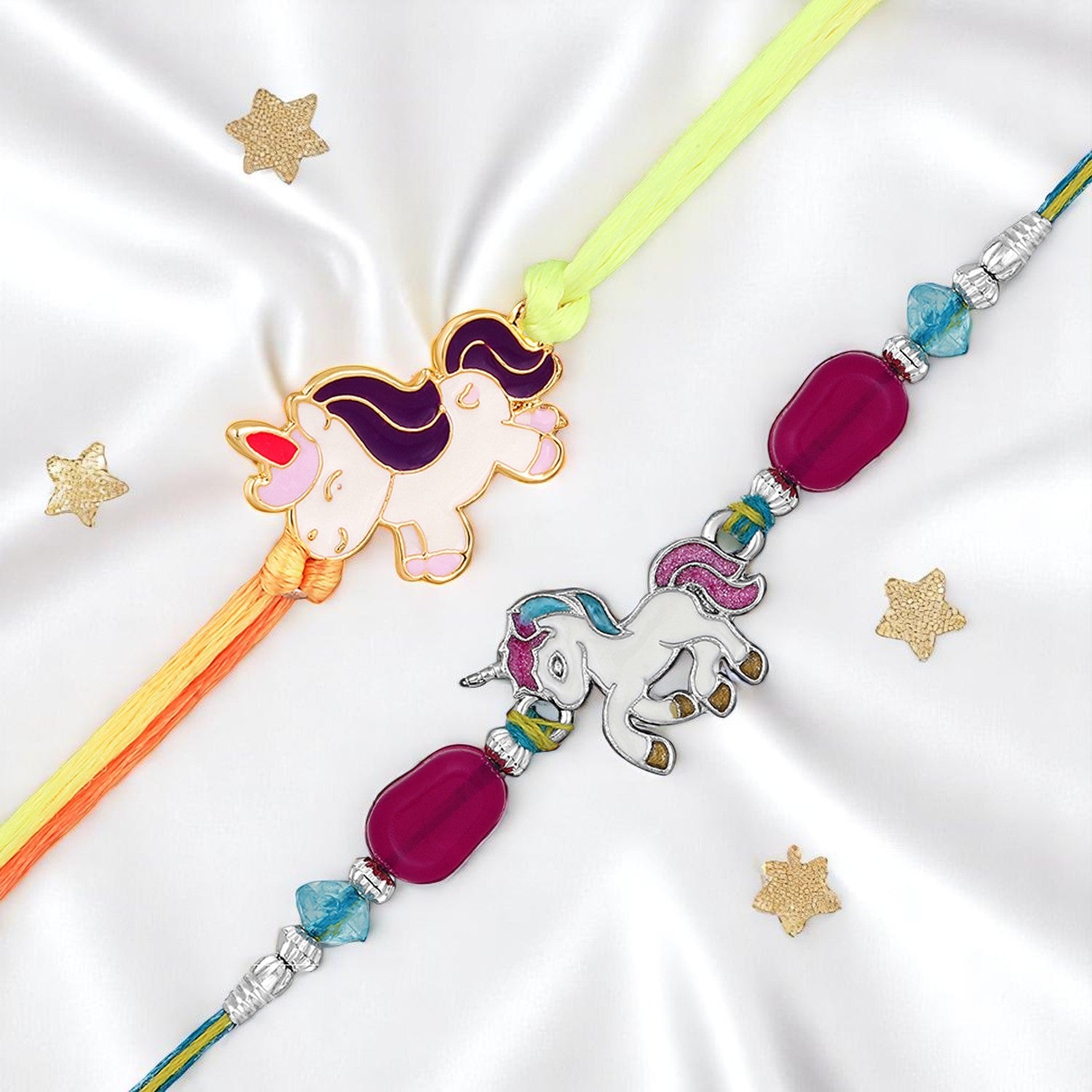 Combo of 2 Unicorn-Shaped Rakhis
