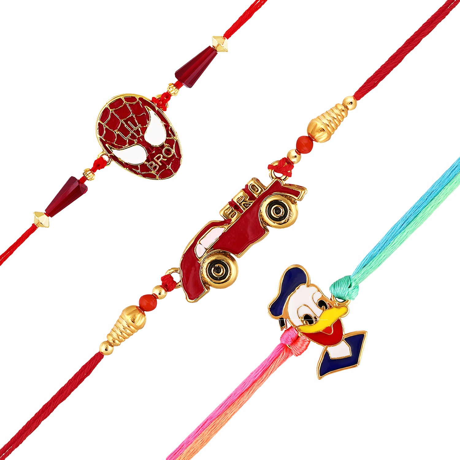 Combo of Kids Favourite 3 Cartoon Rakhis