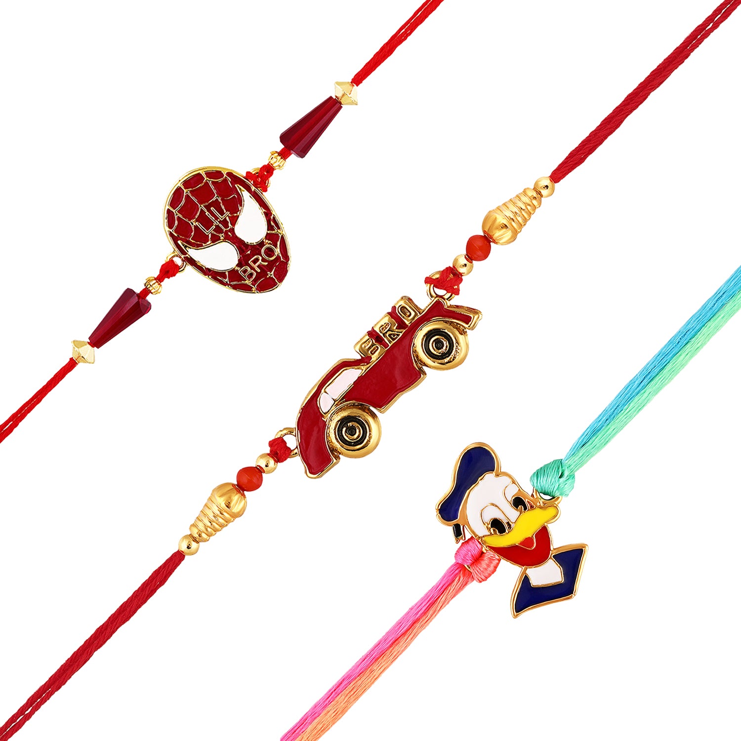 Combo of Kids Favourite 3 Cartoon Rakhis