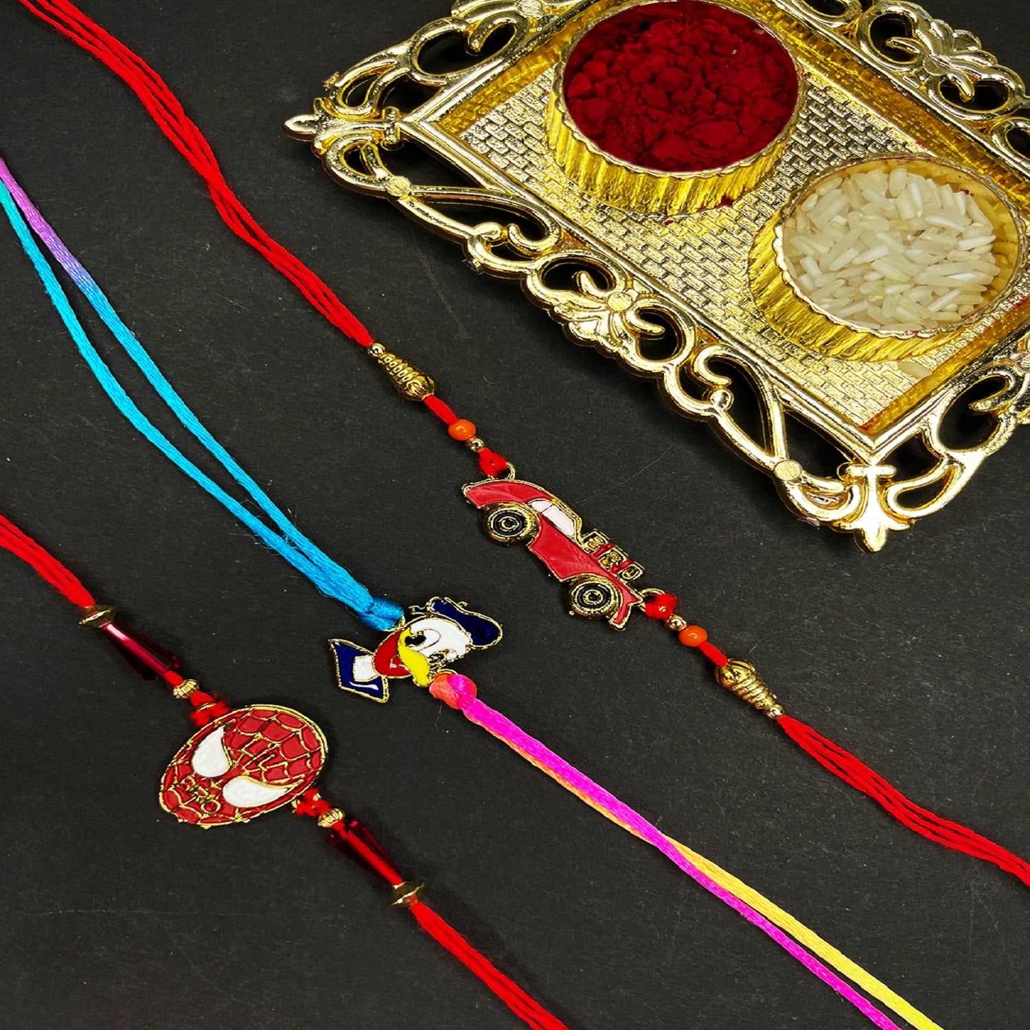 Combo of Kids Favourite 3 Cartoon Rakhis