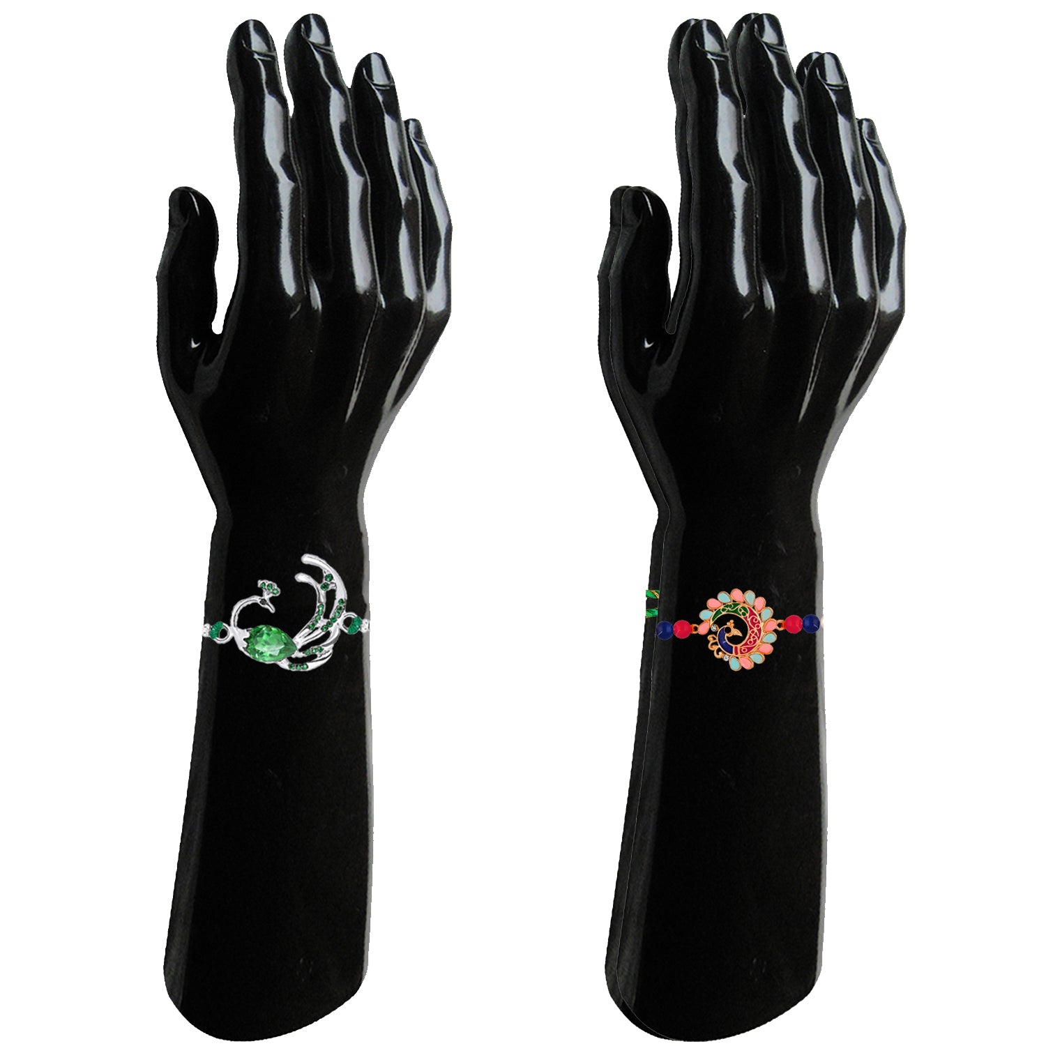 Combo of 2 Peacock-Shaped Rakhis