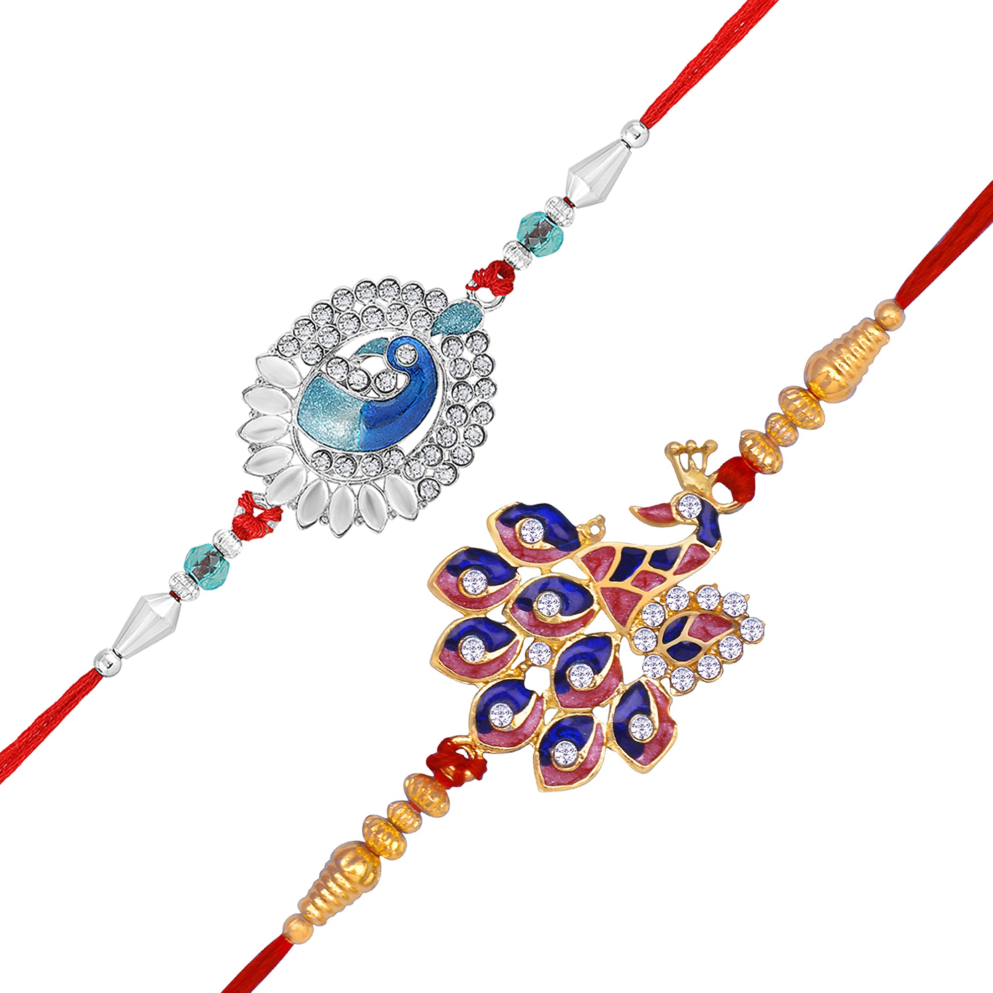 Peacock Rakhi's Combo of 2 for Brother