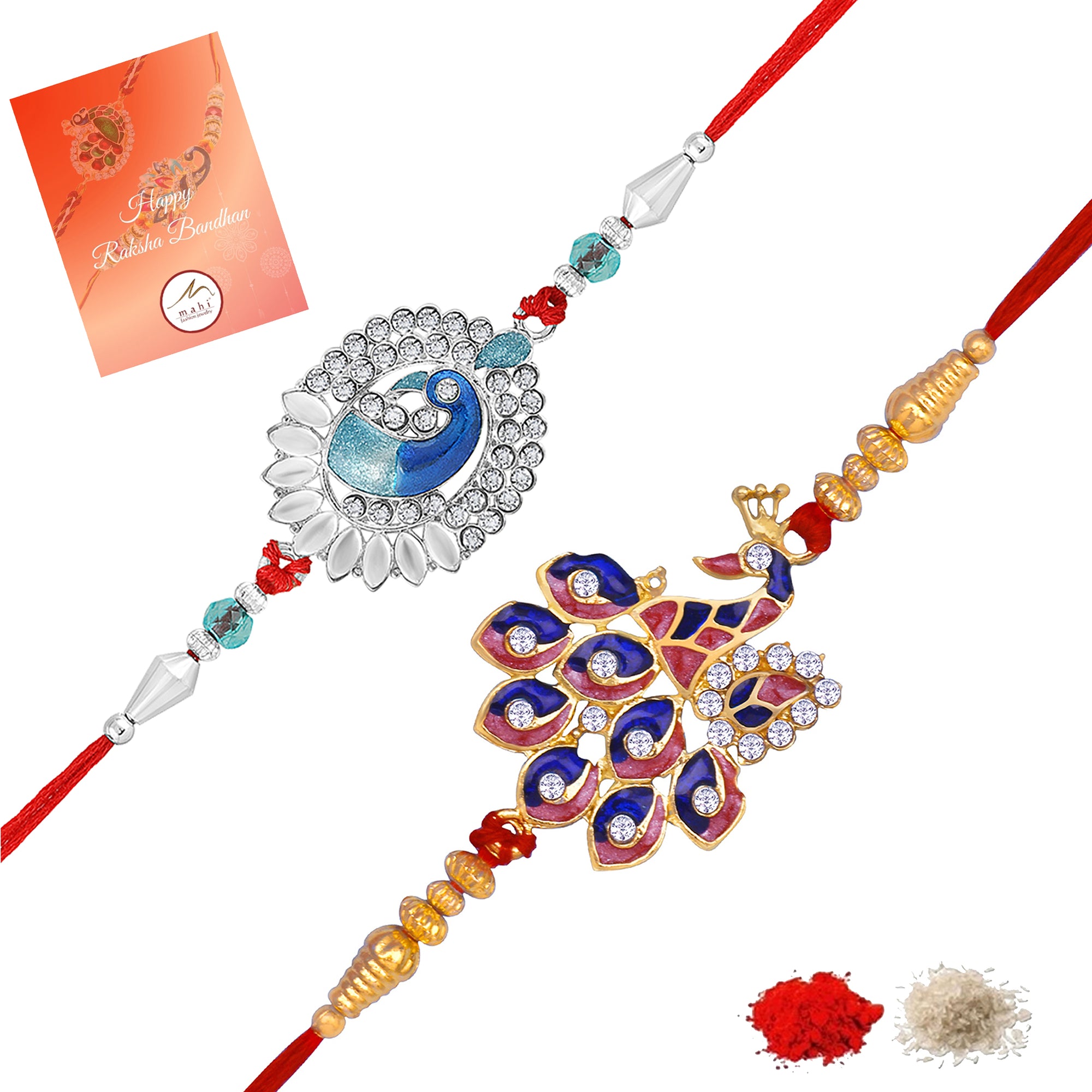 Peacock Rakhi's Combo of 2 for Brother