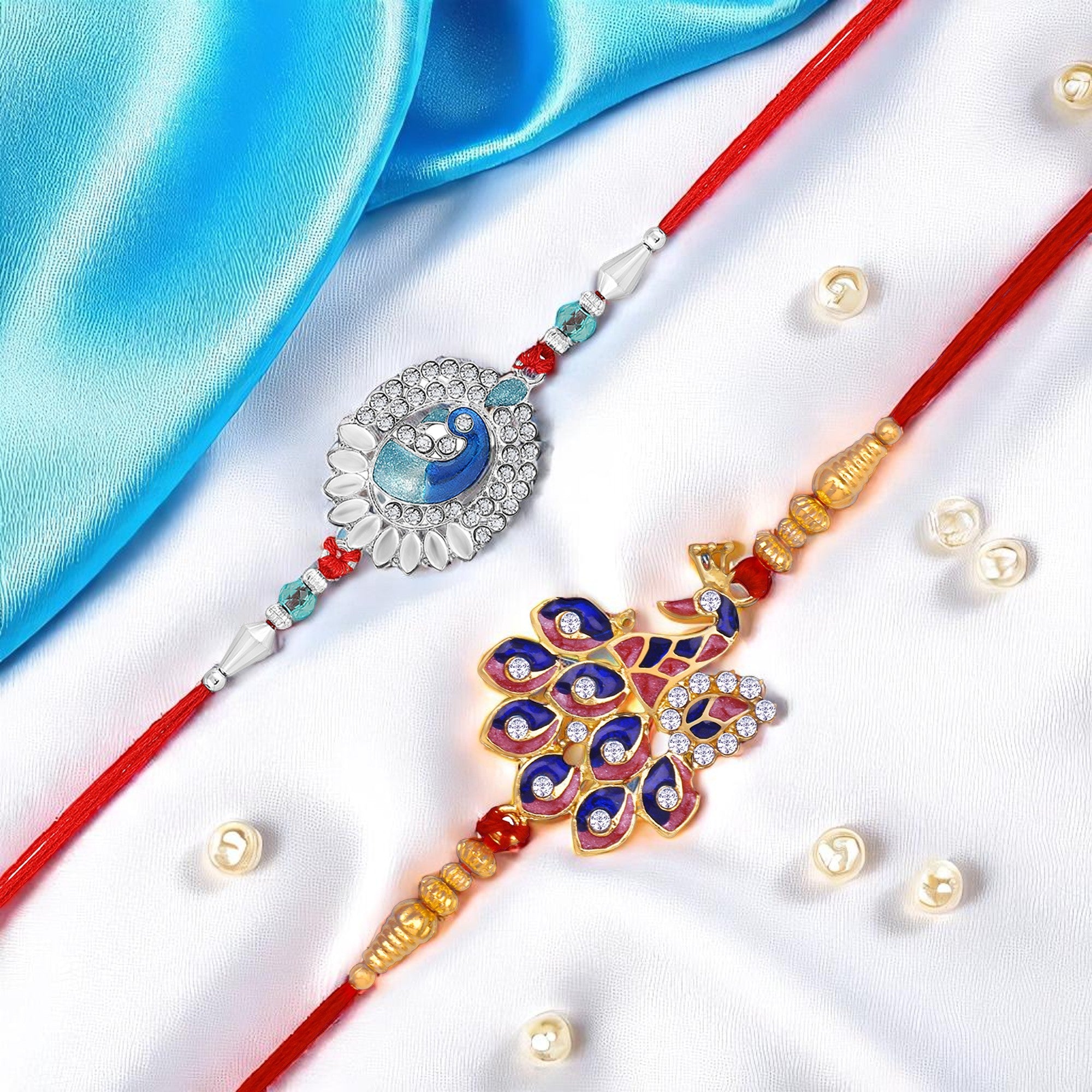 Peacock Rakhi's Combo of 2 for Brother