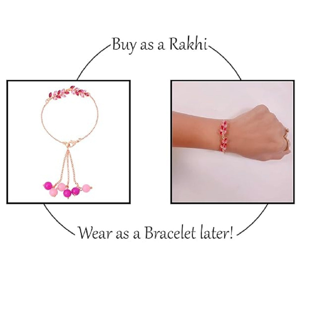 Modern Lumba Rakhi Combo Set of 2 for Bhabhi