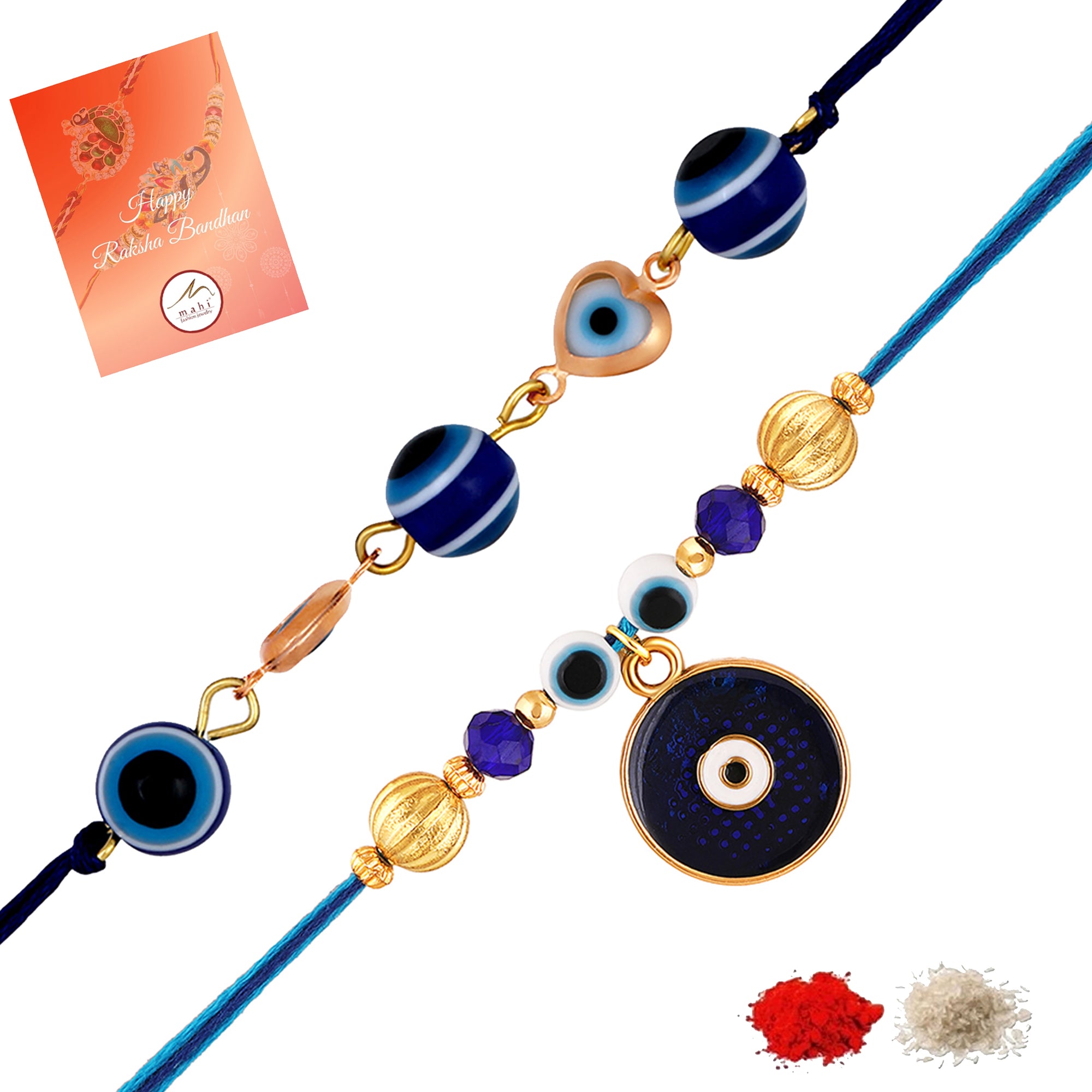 Evil Eye Rakhi Combo Set of 2 for Brother
