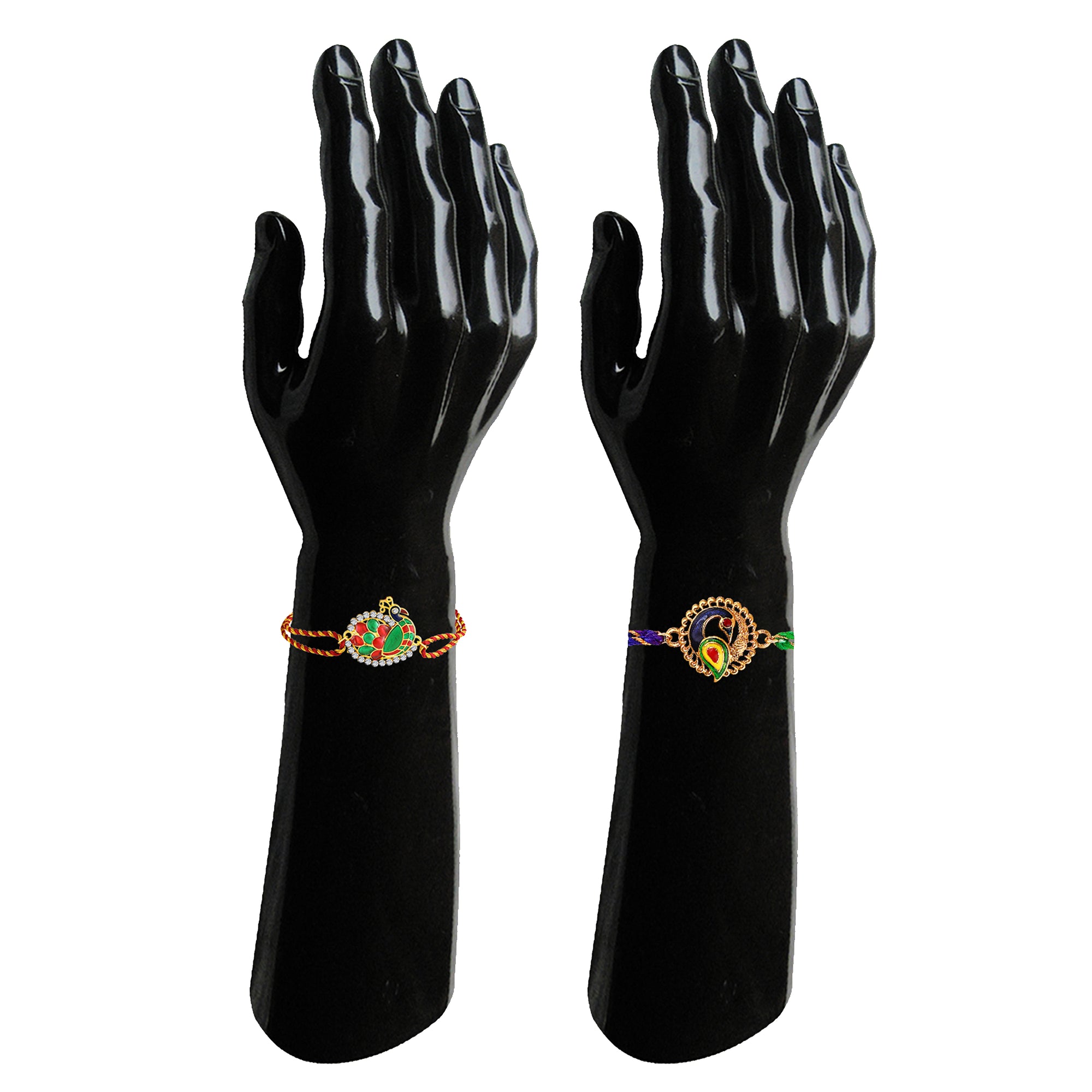 Peacock-Shaped Rakhi's Combo of 2 for Brother