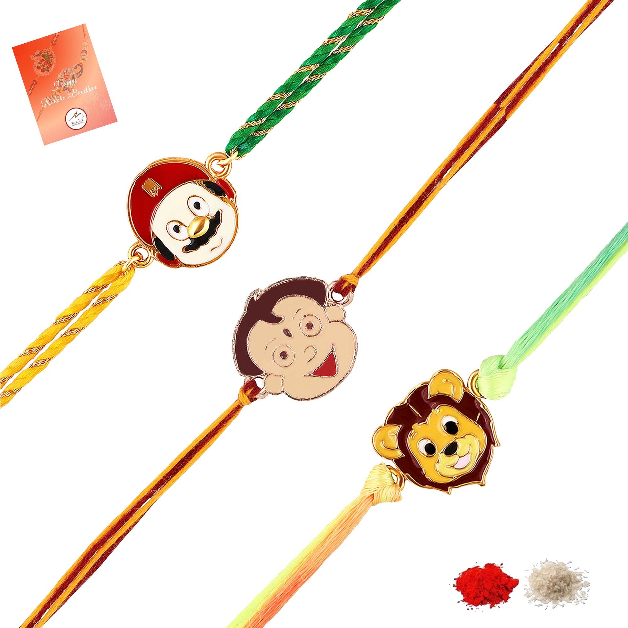 Kids Cartoon Rakhi Combo Set of 3