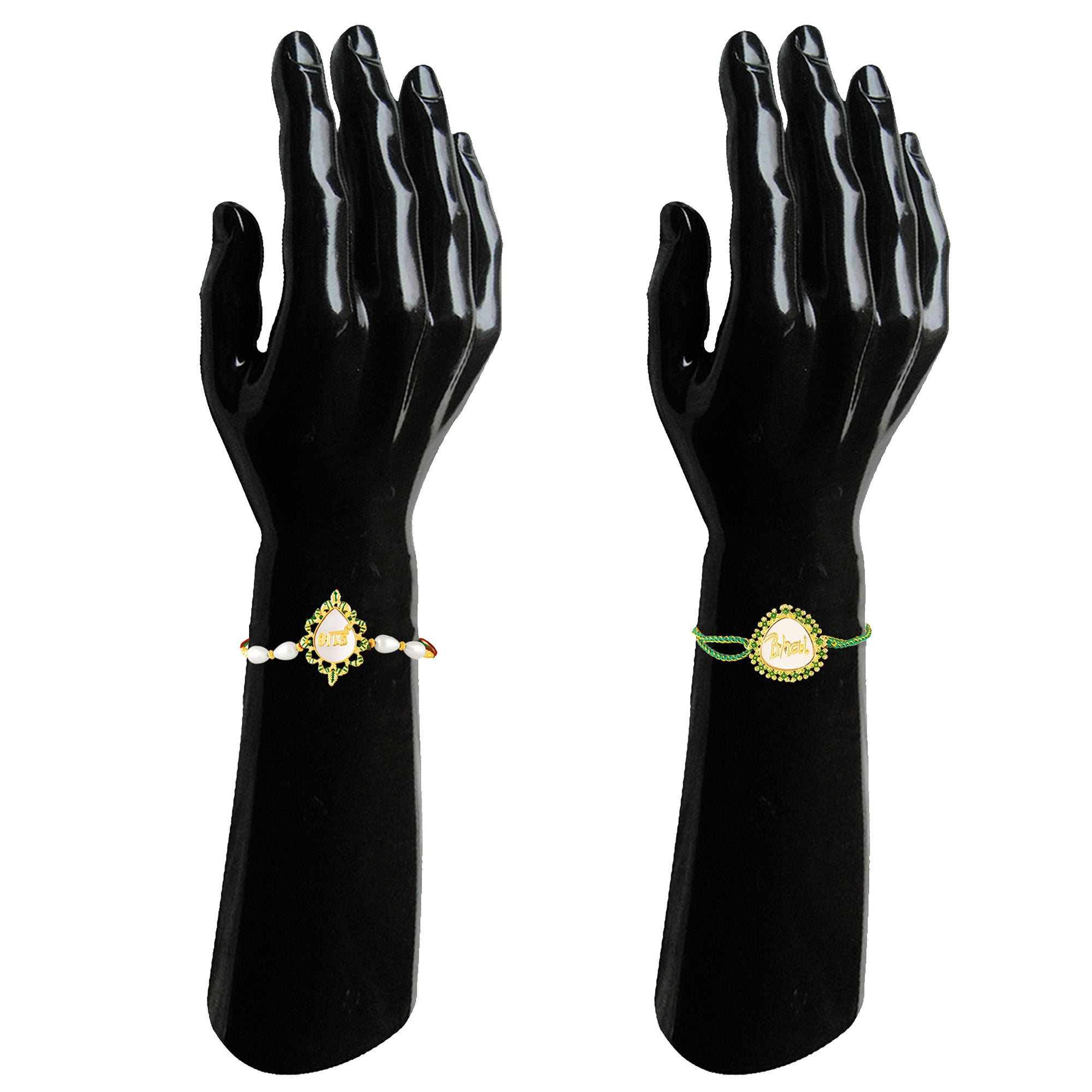 Bhai & Engraved Rakhi Combo Set of 2