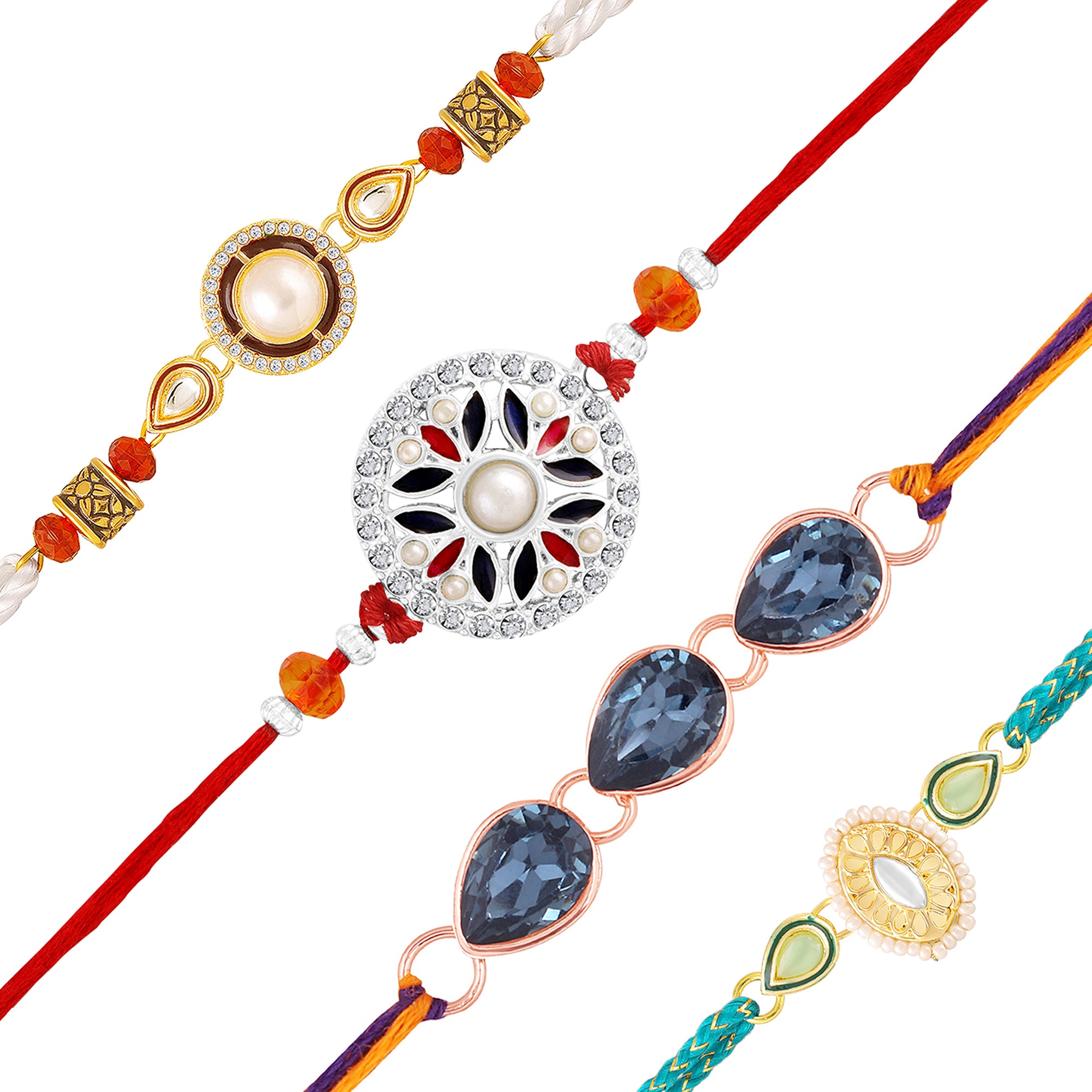 Trendy Rakhi Combo Set of 4 for Brother