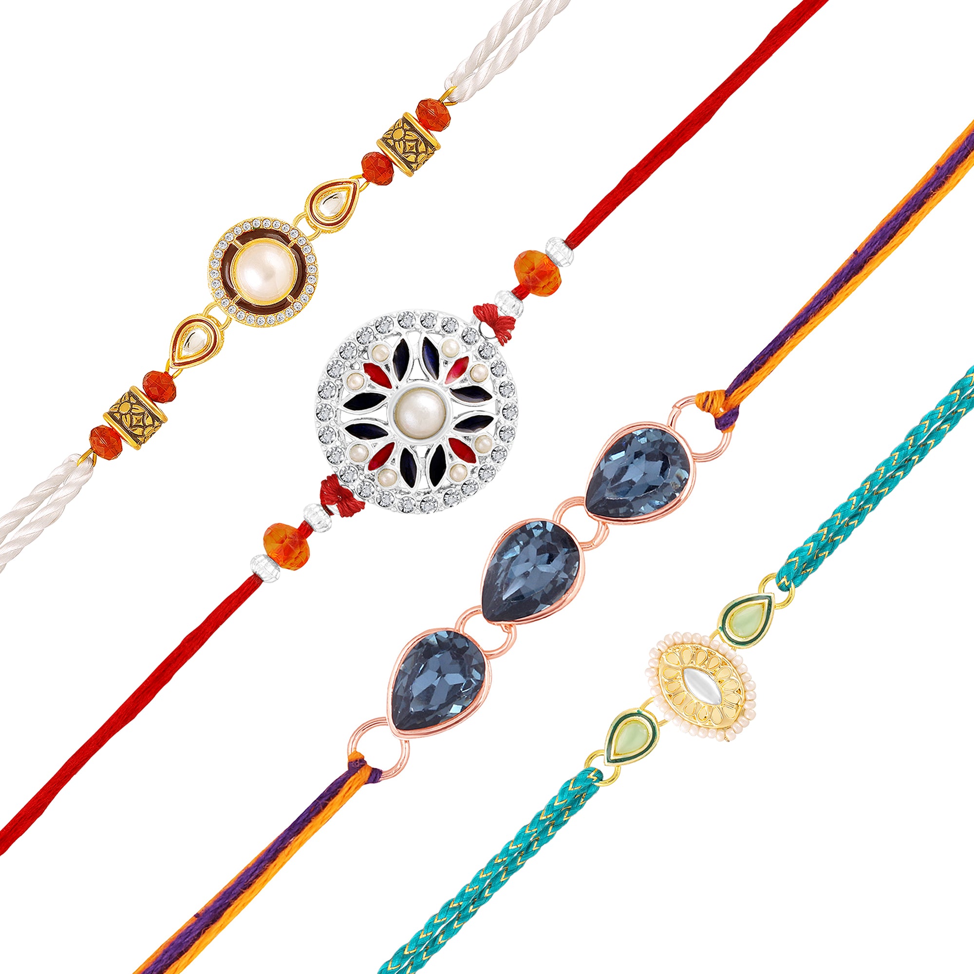 Trendy Rakhi Combo Set of 4 for Brother