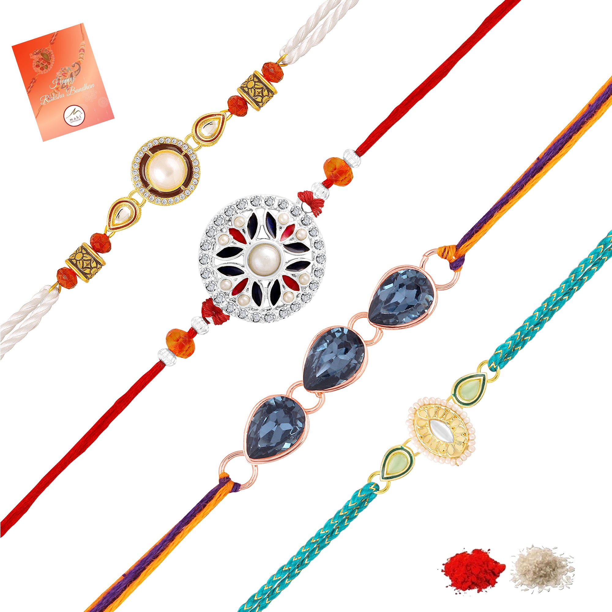 Trendy Rakhi Combo Set of 4 for Brother
