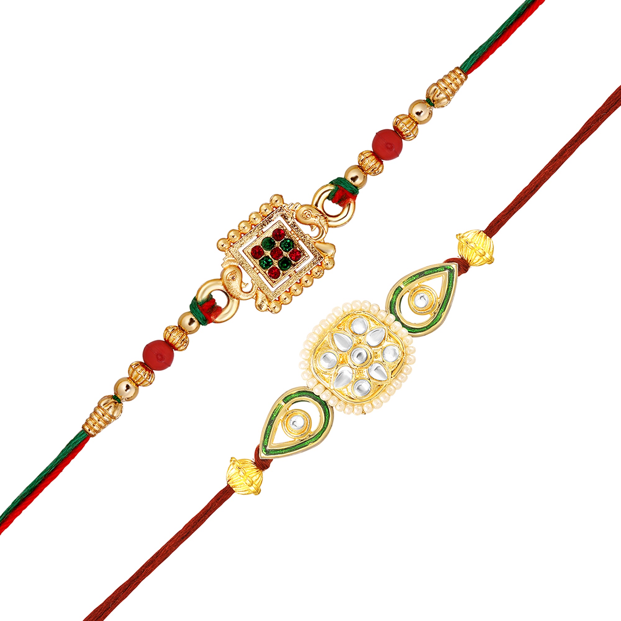 Traditional Rakhi Combo Set of 2 for Brother