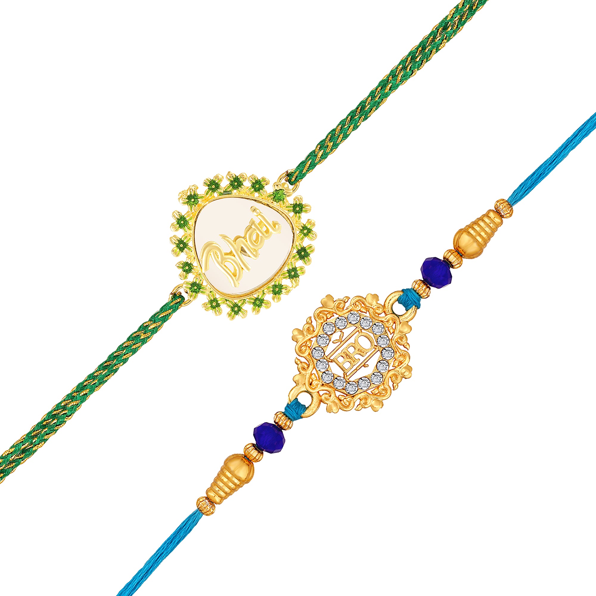 Bhai & Bro Rakhi Combo Set of 2