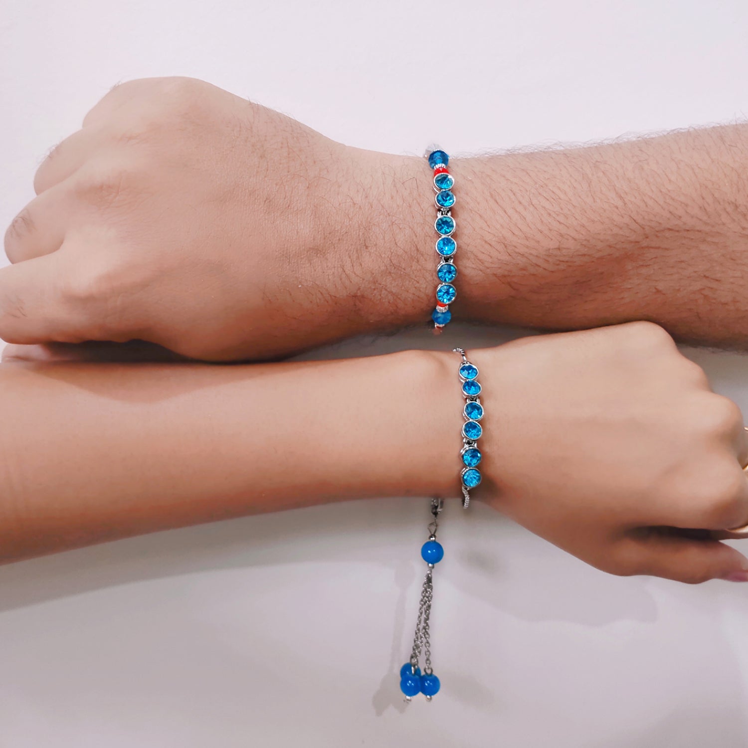 Blue Crystals Bhaiya Bhabhi Rakhi