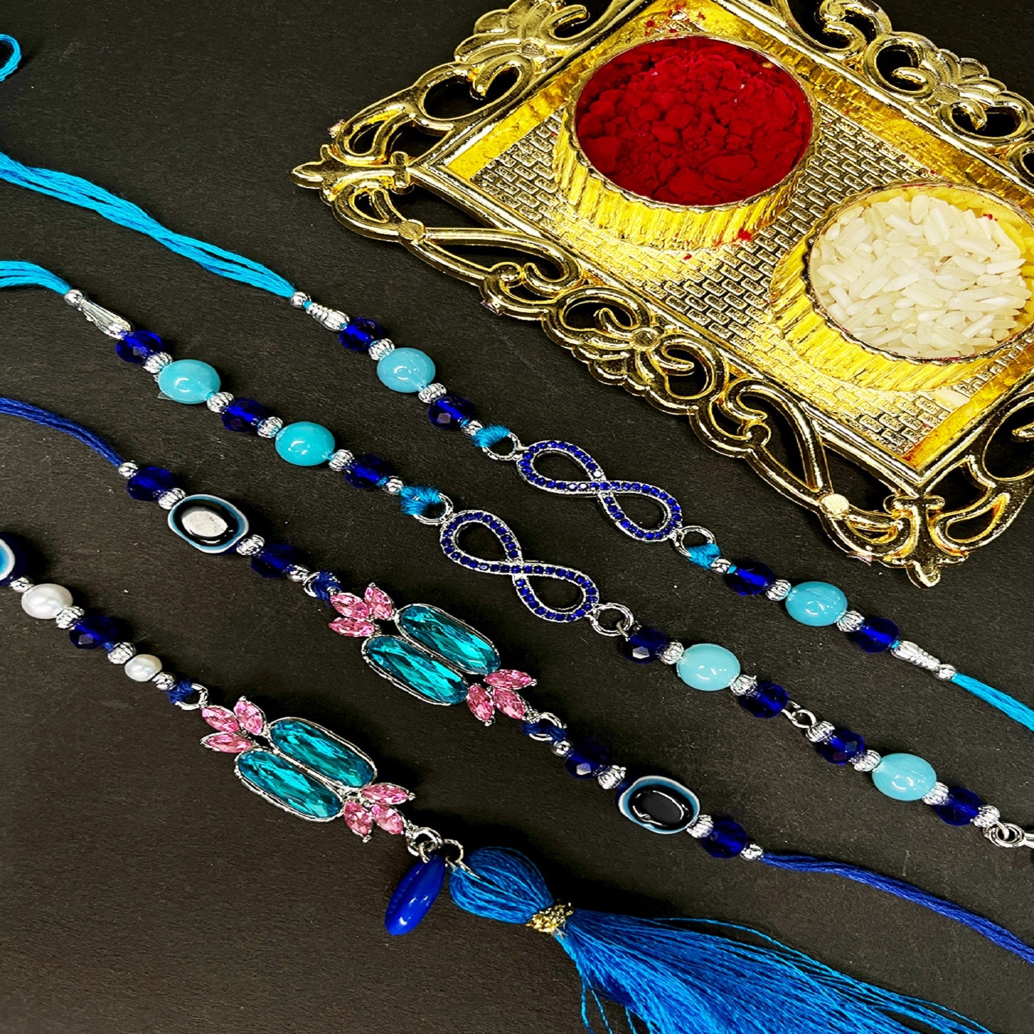 Simple and Classic Couple Rakhi