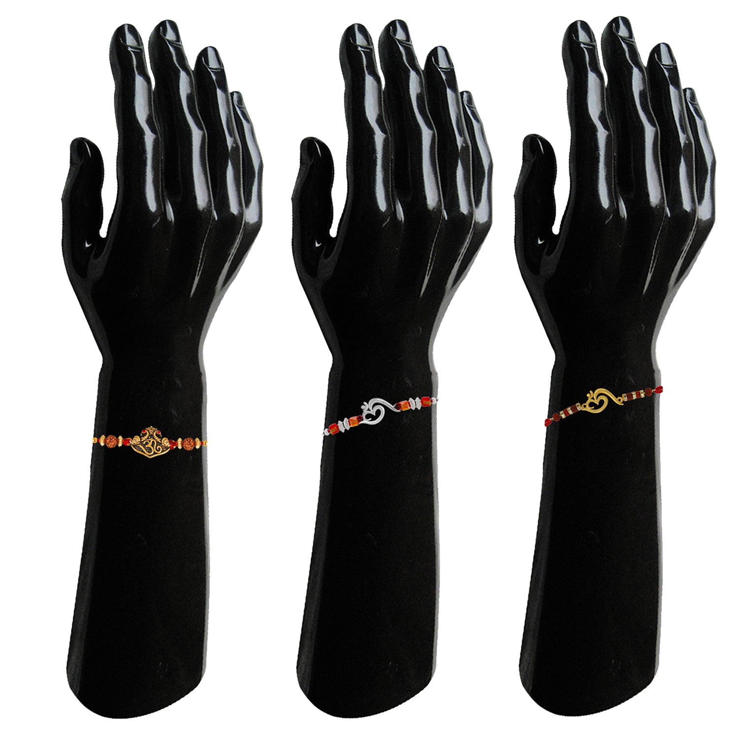 Combo of OM, Hanuman, Ganesha Religious Rakhis
