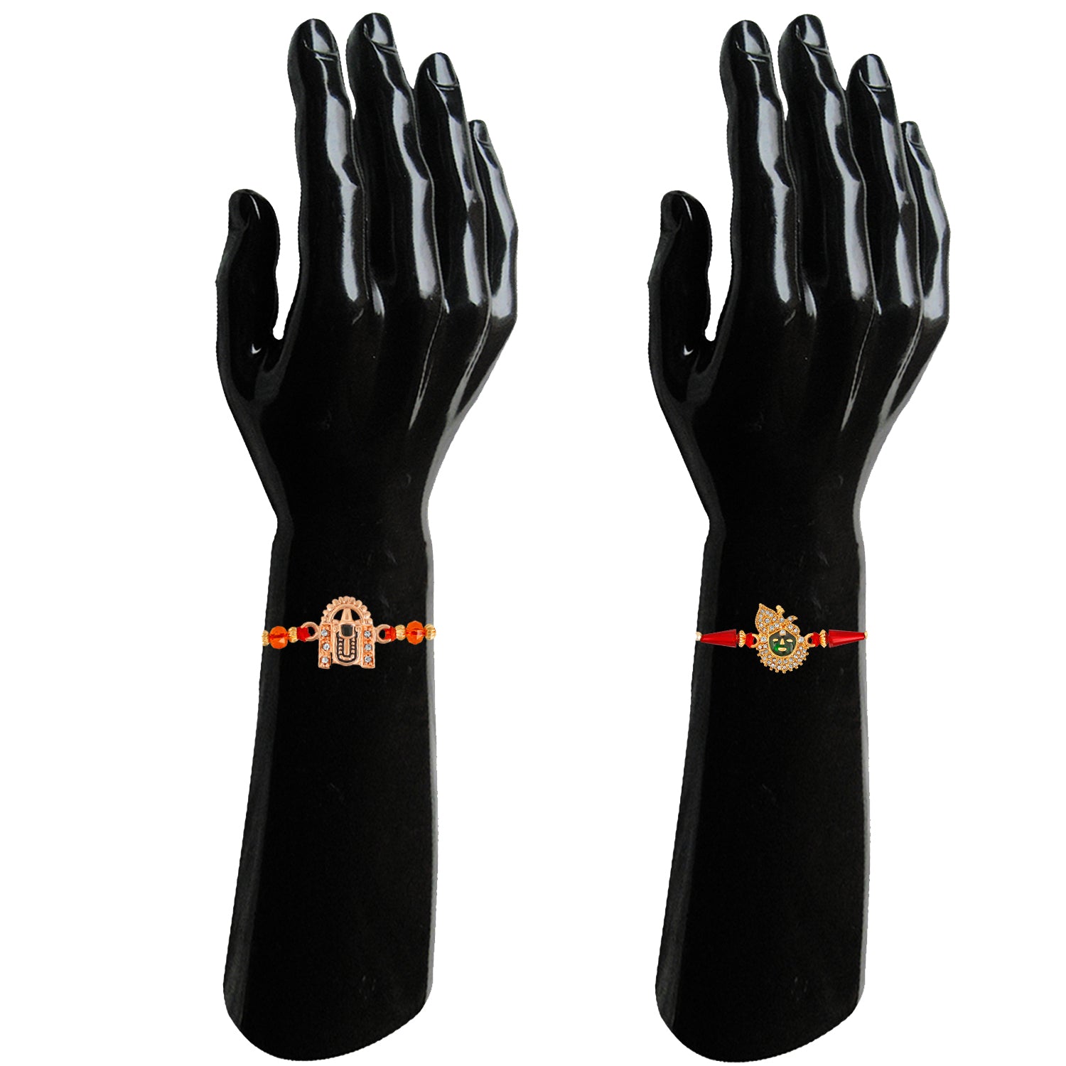 Lord Tirupati Balaji Crystal studded Rakhi combo