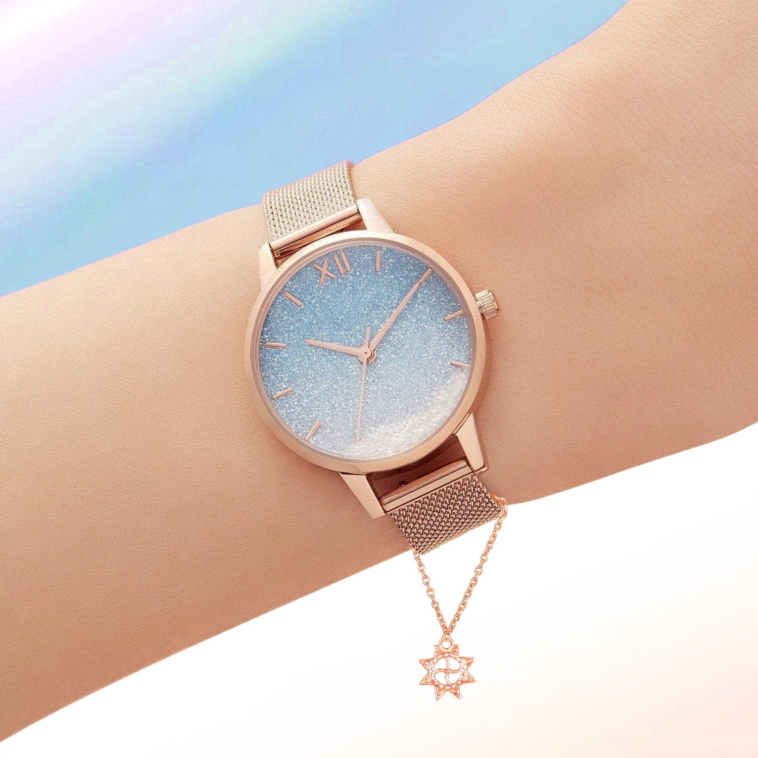 Sun Shaped Watch Charm