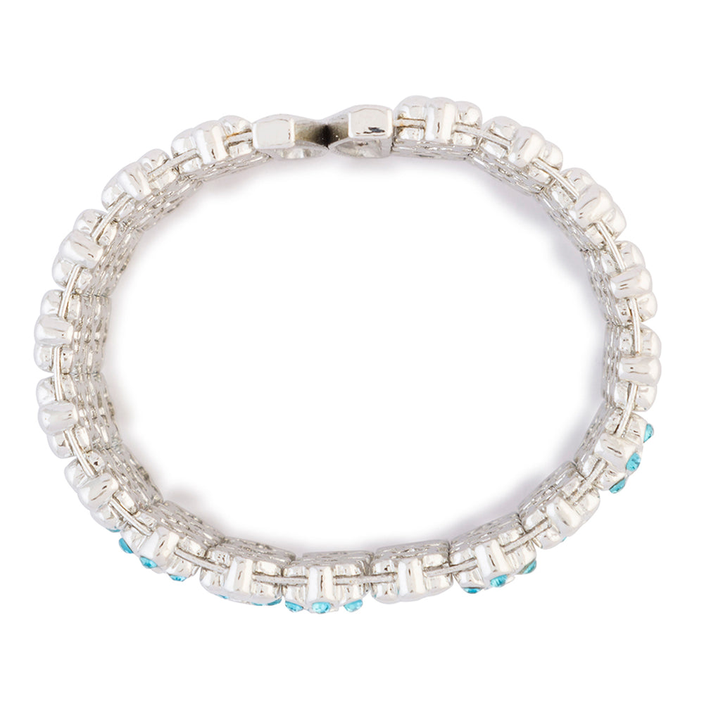 Crystal Blue Floral Kada