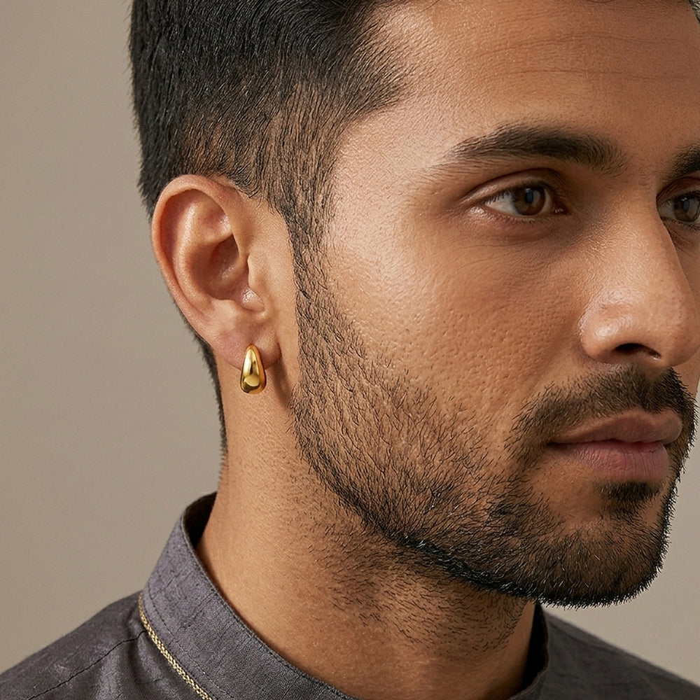 Men's Kaju Single Pair Earrings