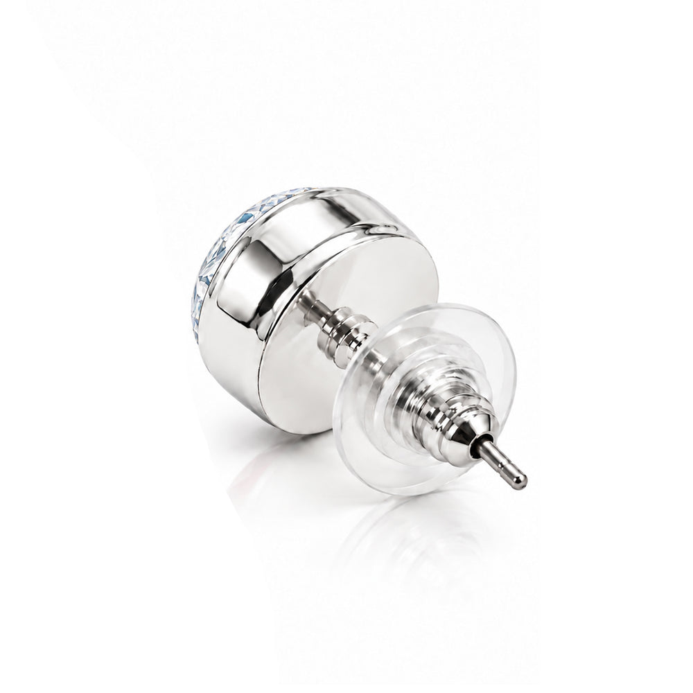 Classic Round Solitaire CZ Men's Single Stud Earring