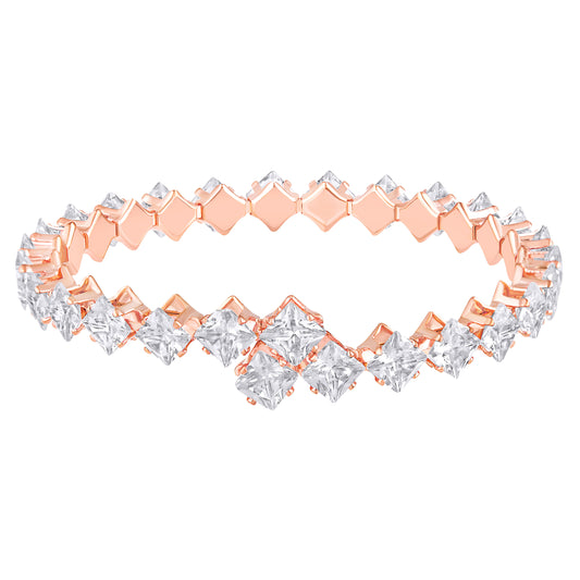 Classic Princess Cut Cubic Zirconia Adjustable Bajuband